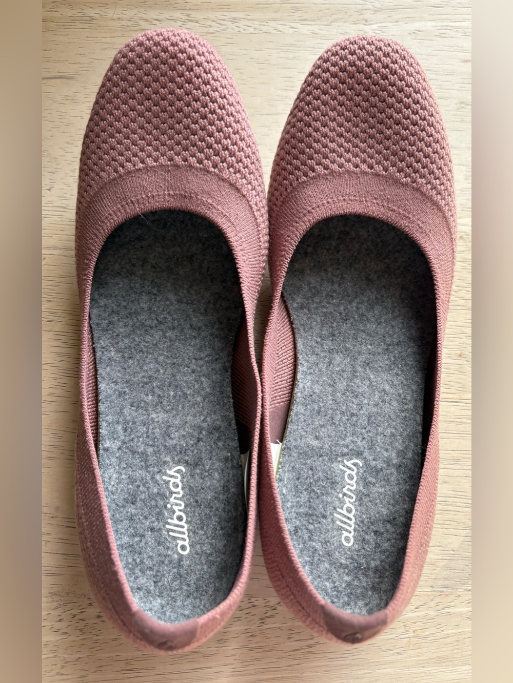 allbirds Tree Breezer Ballet Flats in Harvest Rose Knit Women’s size 7.